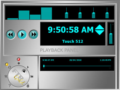 FTR Touch Court Software Screenshot